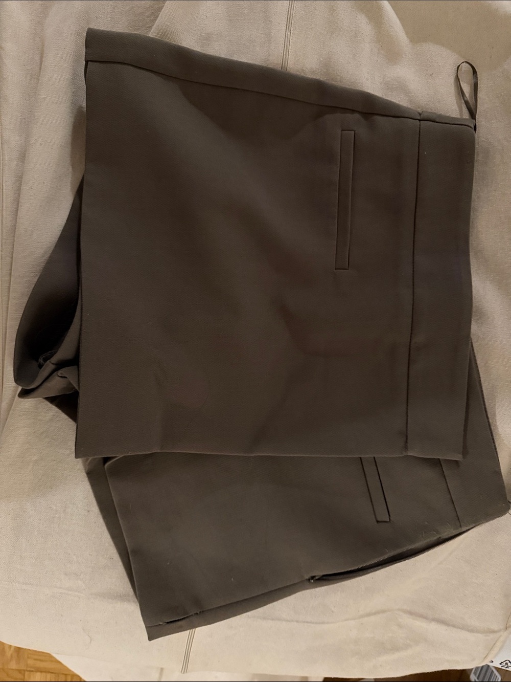 Zara Mini Skirt in Dark Olive Green